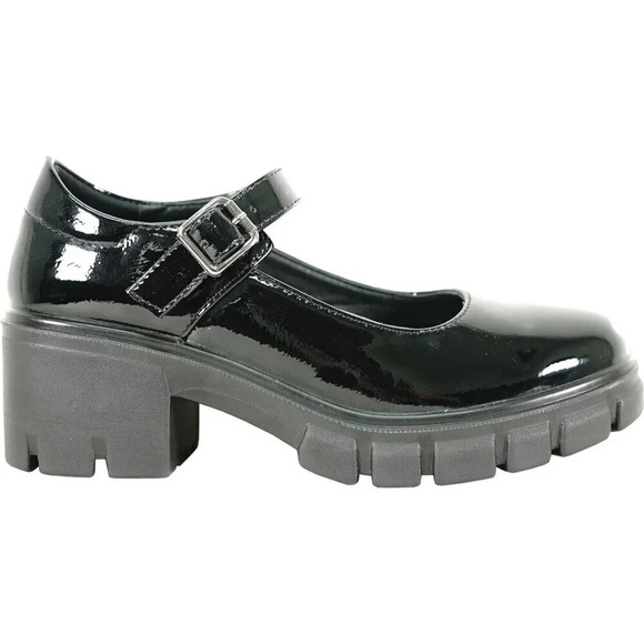 Women Platform  Chunky Heel Penny Loafer Dress Shoe - Picture 5 of 8